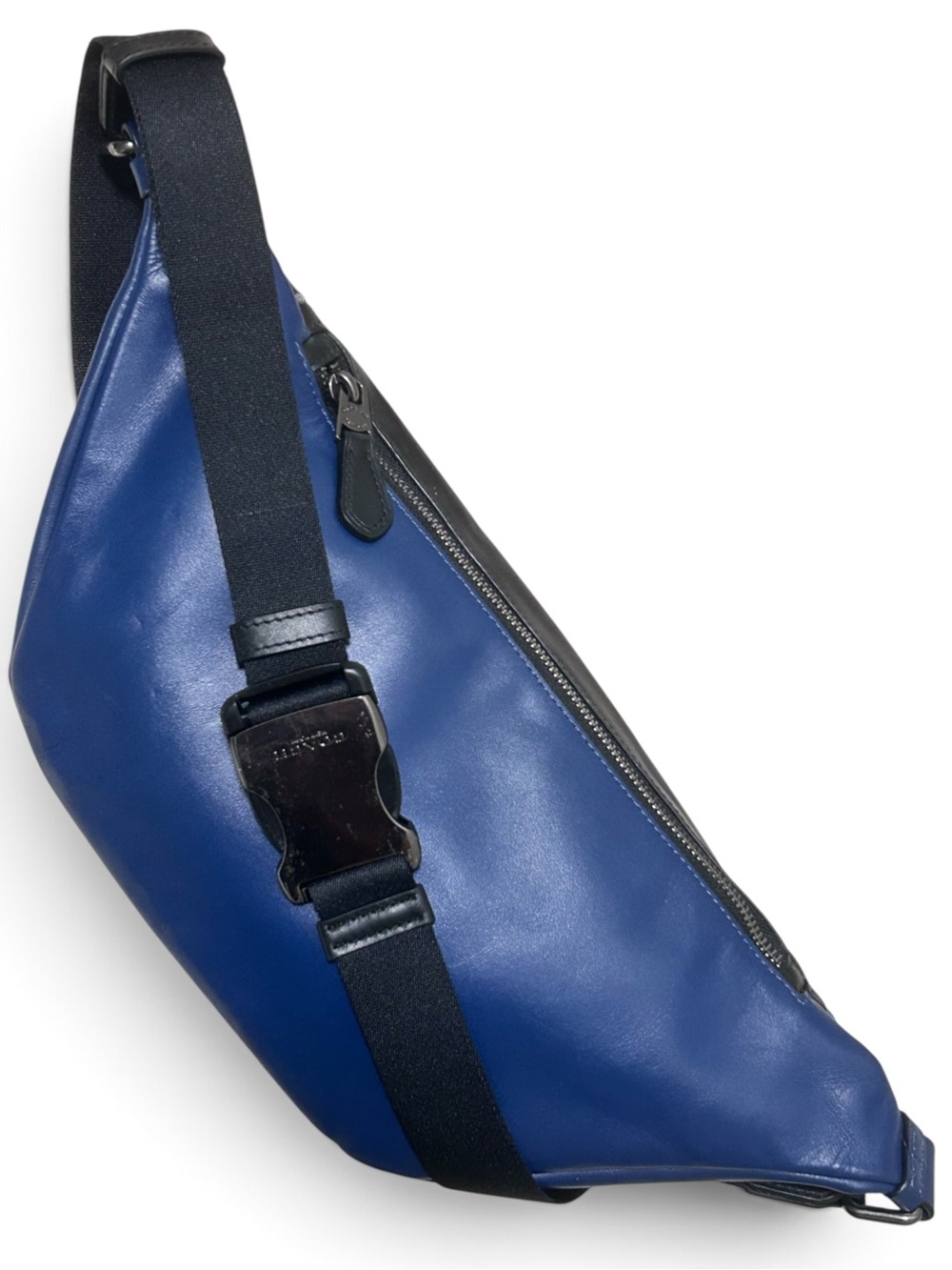 COACH Warren Gender Neutral Leather & Coated Canvas in Watercolor Print Belt Bag - Picture 3 of 12